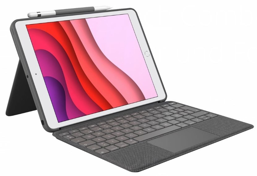 Logitech Combo Touch tangentbordscase för iPad 10:e gen & 11:e gen (A16), Oxford grå