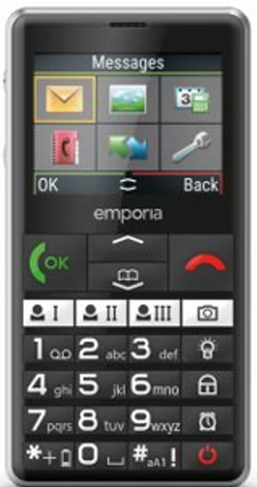 Emporia emporiaPURE (V76) LTE/4G stortelefon (V3), svart