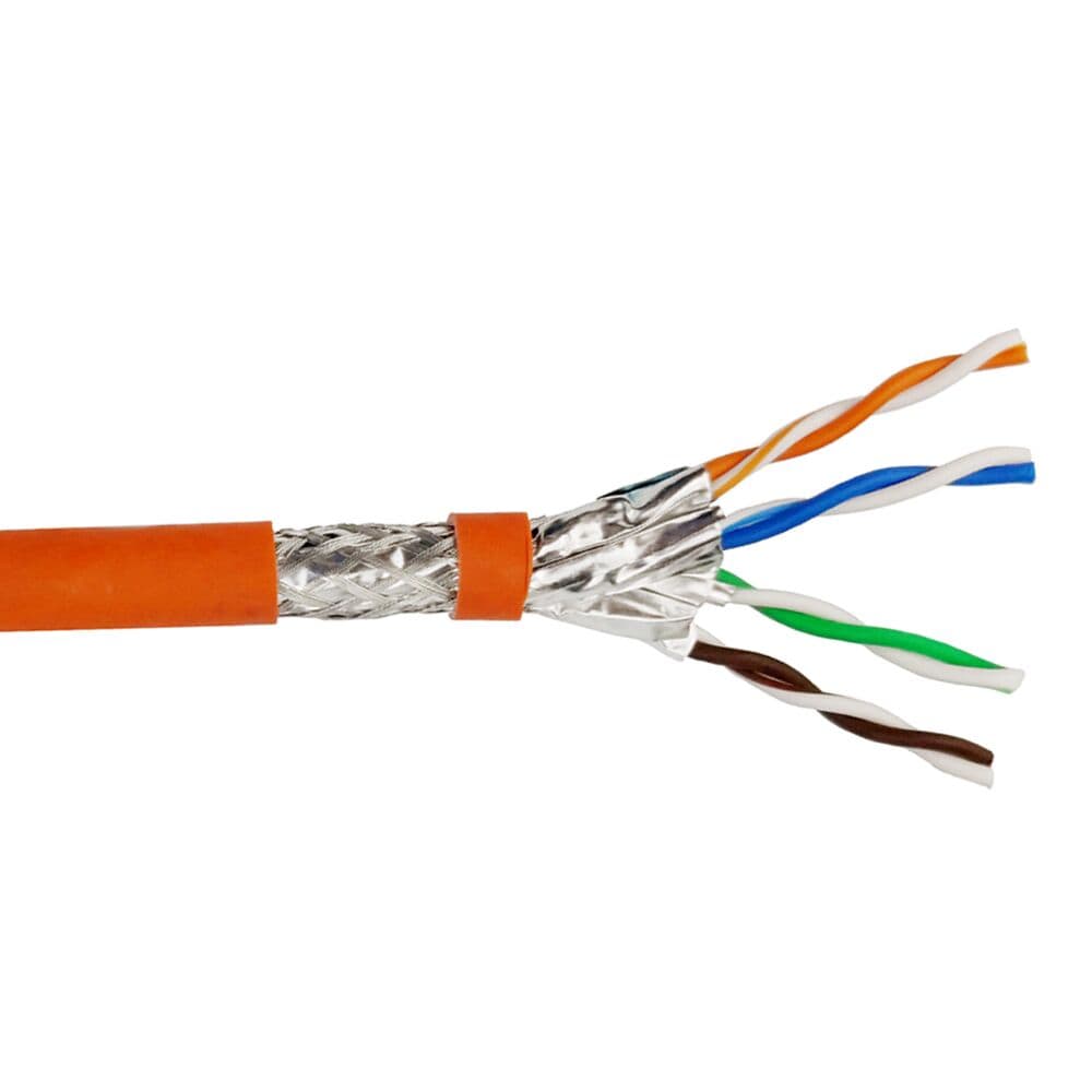 Helos Cat.7 installationskabel S/FTP AWG 23 LSZH 1000 MHz CPR Dca – 500 m trumma
