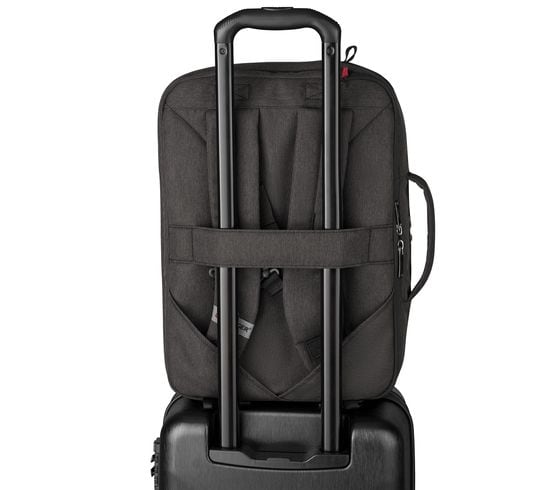 Wenger MX Commute 16-tums laptopväska med ryggsäcksremmar – grå