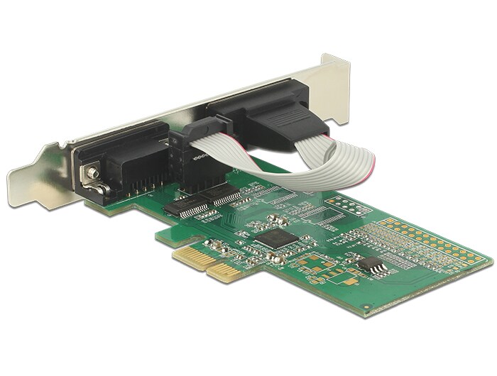Delock PCIe x1 till 2 x seriell RS-232