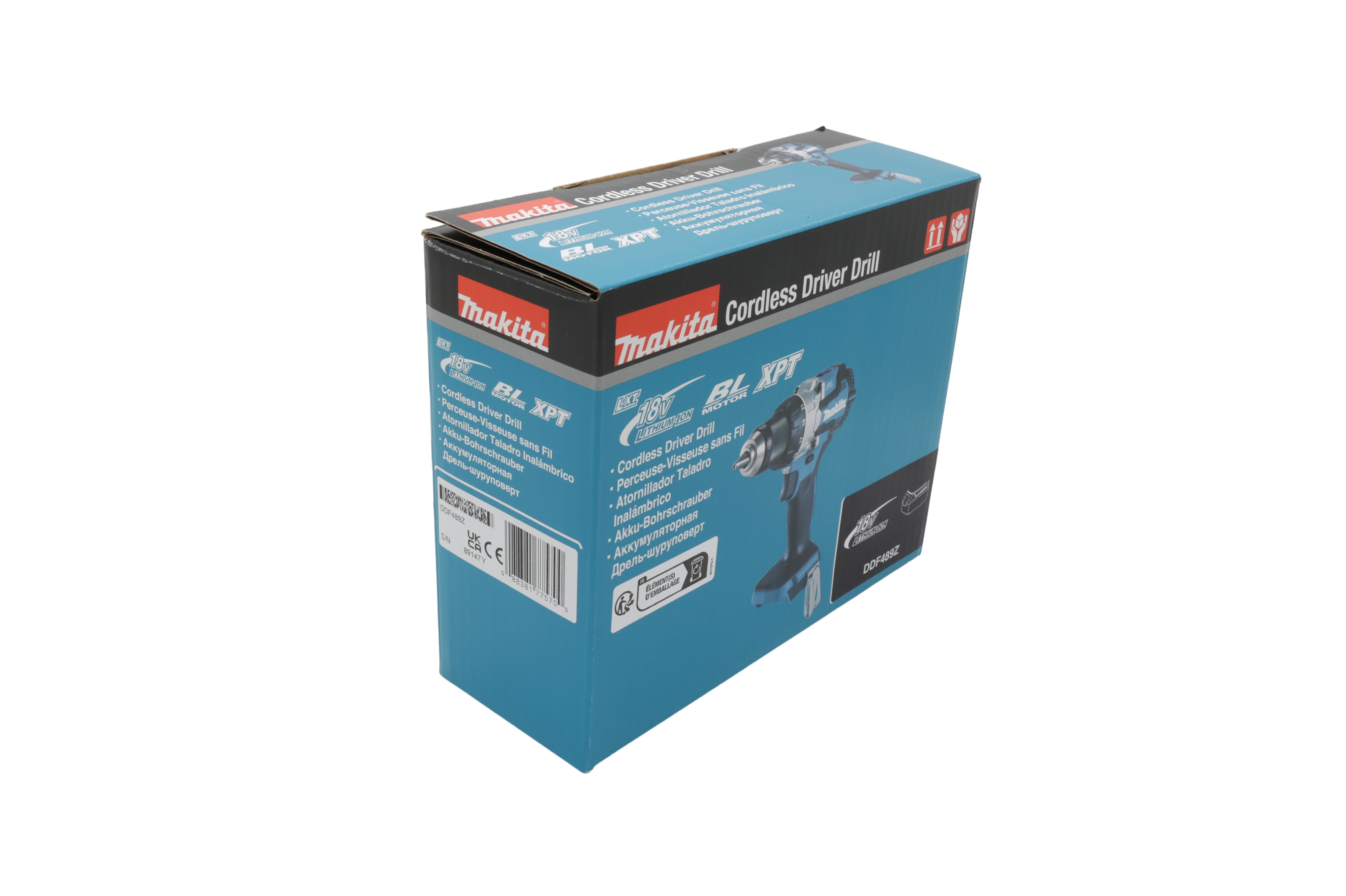Makita DDF489Z batteridriven borrskruvdragare (utan batteri och utan laddare)