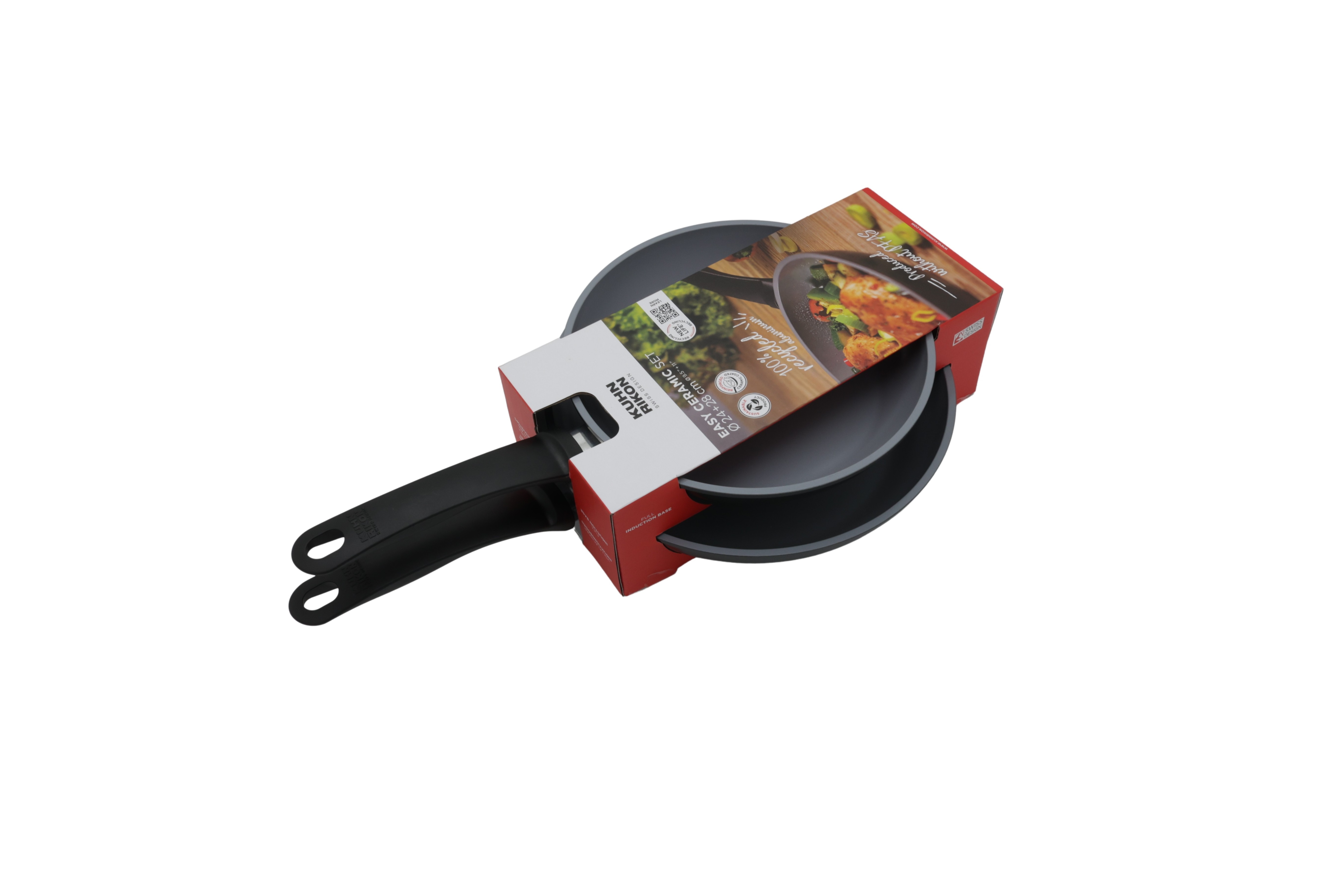 Kuhn Rikon EASY CERAMIC stegepandesæt, Ø 24 og 28 cm