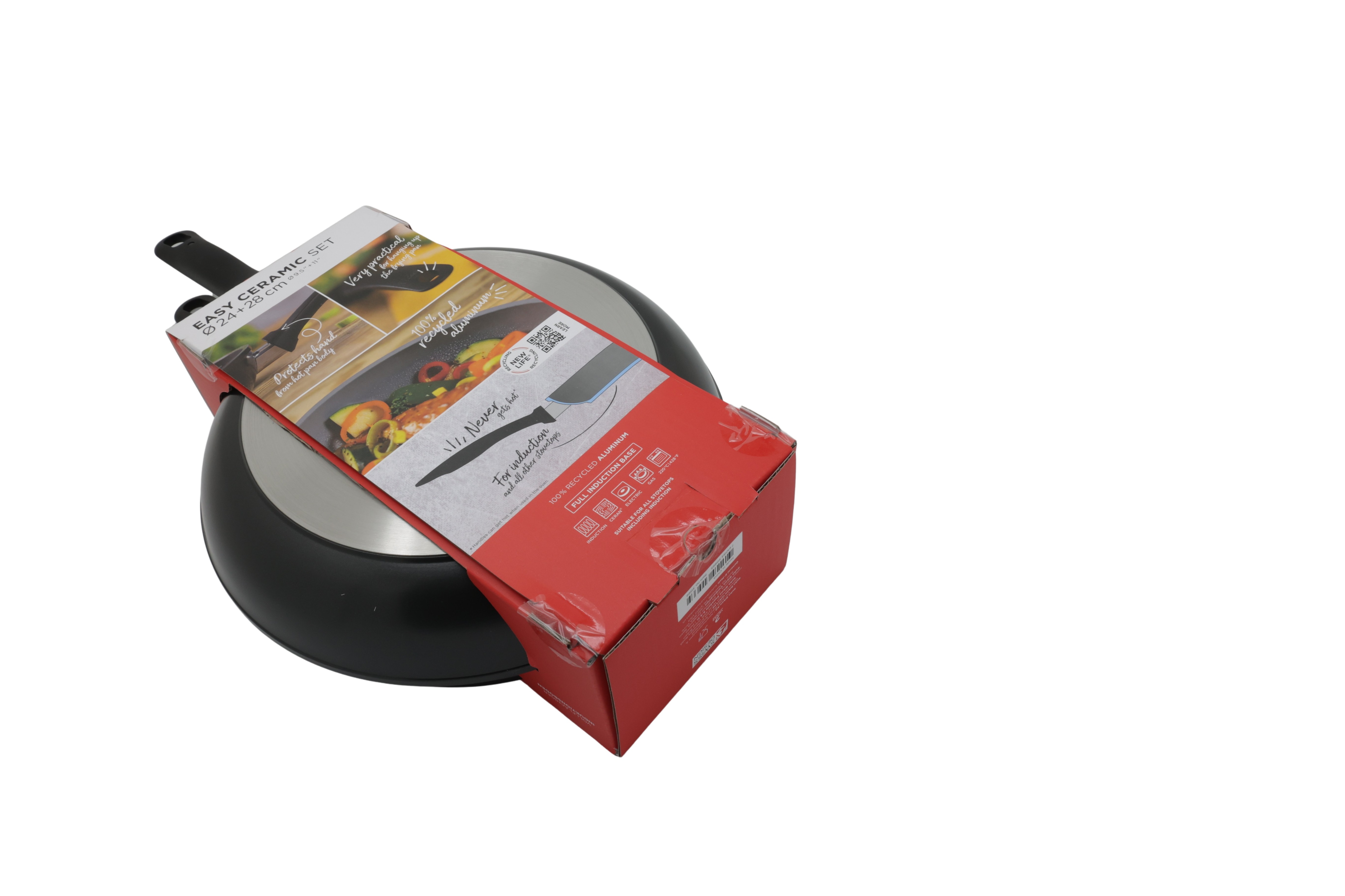 Kuhn Rikon EASY CERAMIC stegepandesæt, Ø 24 og 28 cm