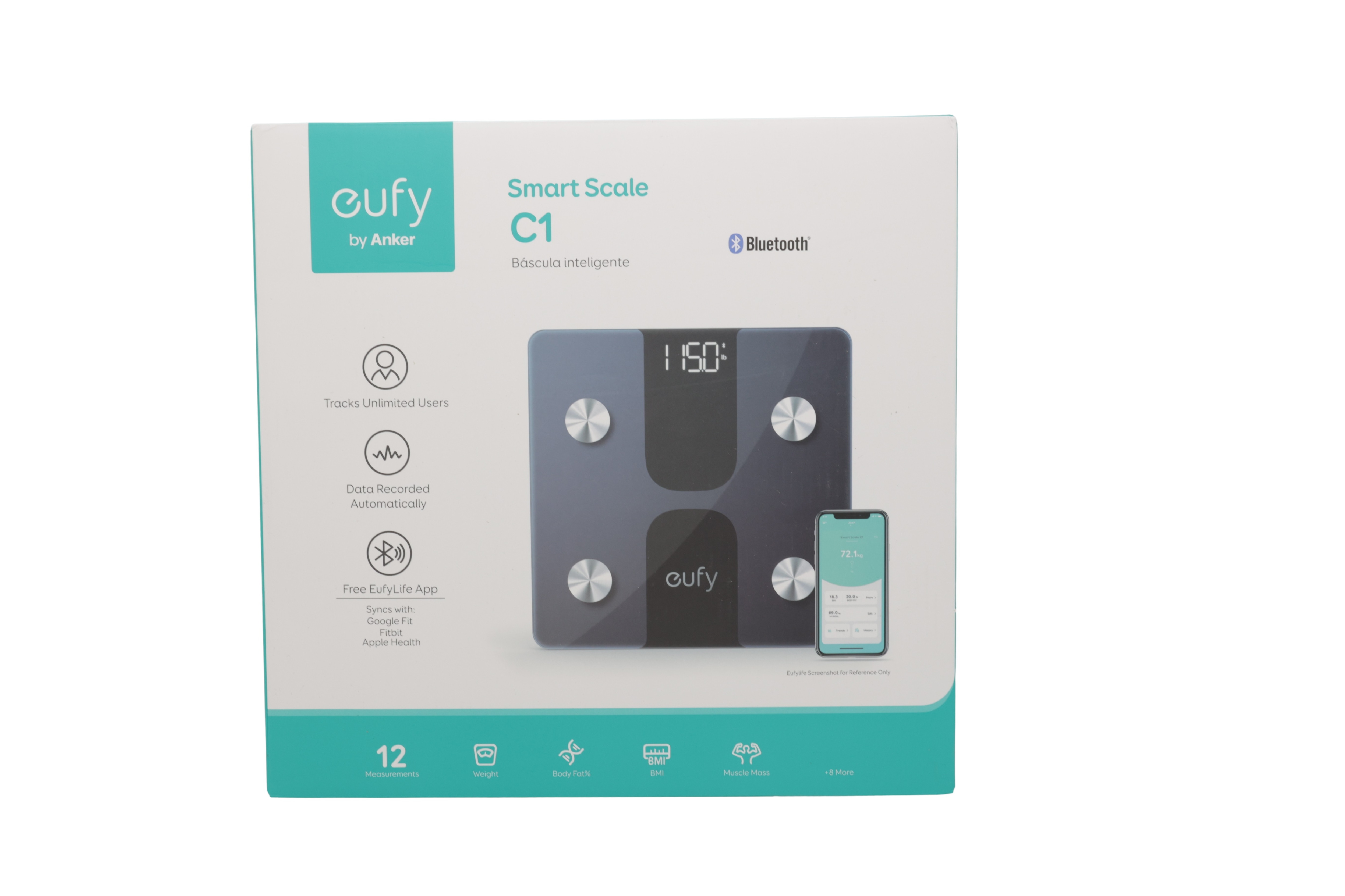 eufy Smart Scale C1 personvåg med Bluetooth