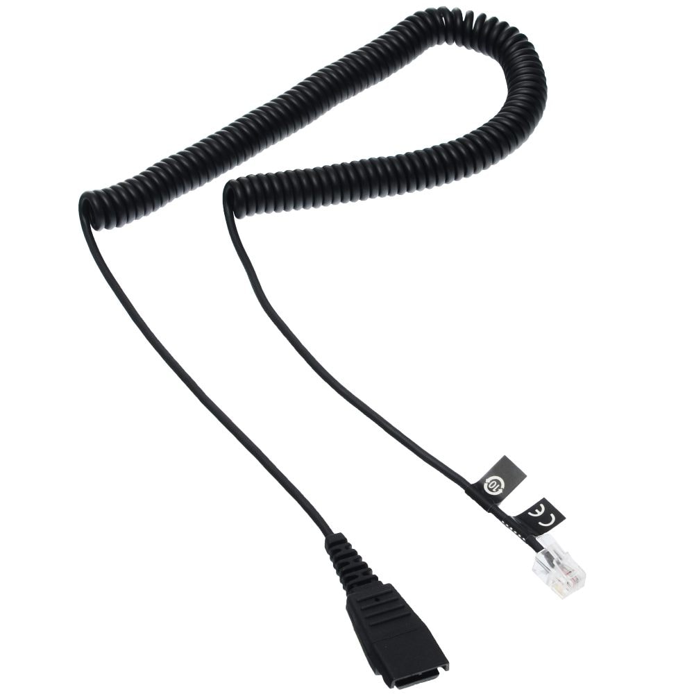 Jabra kabel QD till RJ10, spiral, 0,5 m