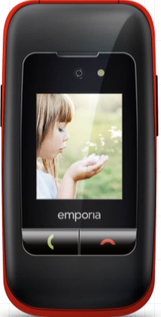 Emporia emporiaONE (V200) – 2G stor telefon med knappar, vikbar