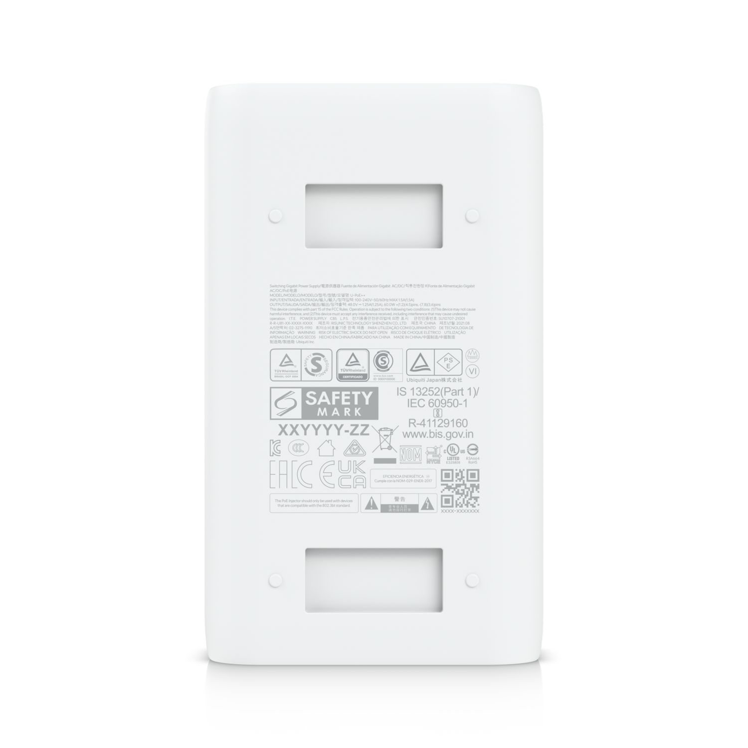 Ubiquiti UniFi U-PoE, PoE-injektor för Gigabit Ethernet – 48V / 1,25A (60W)