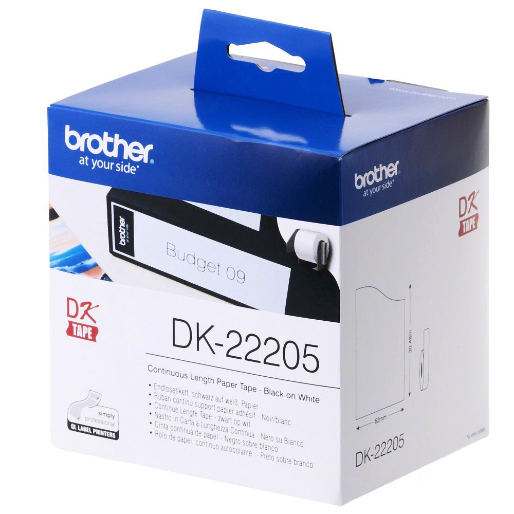 Brother etiketter DK-22205 för P-touch, ändlös (papper)
