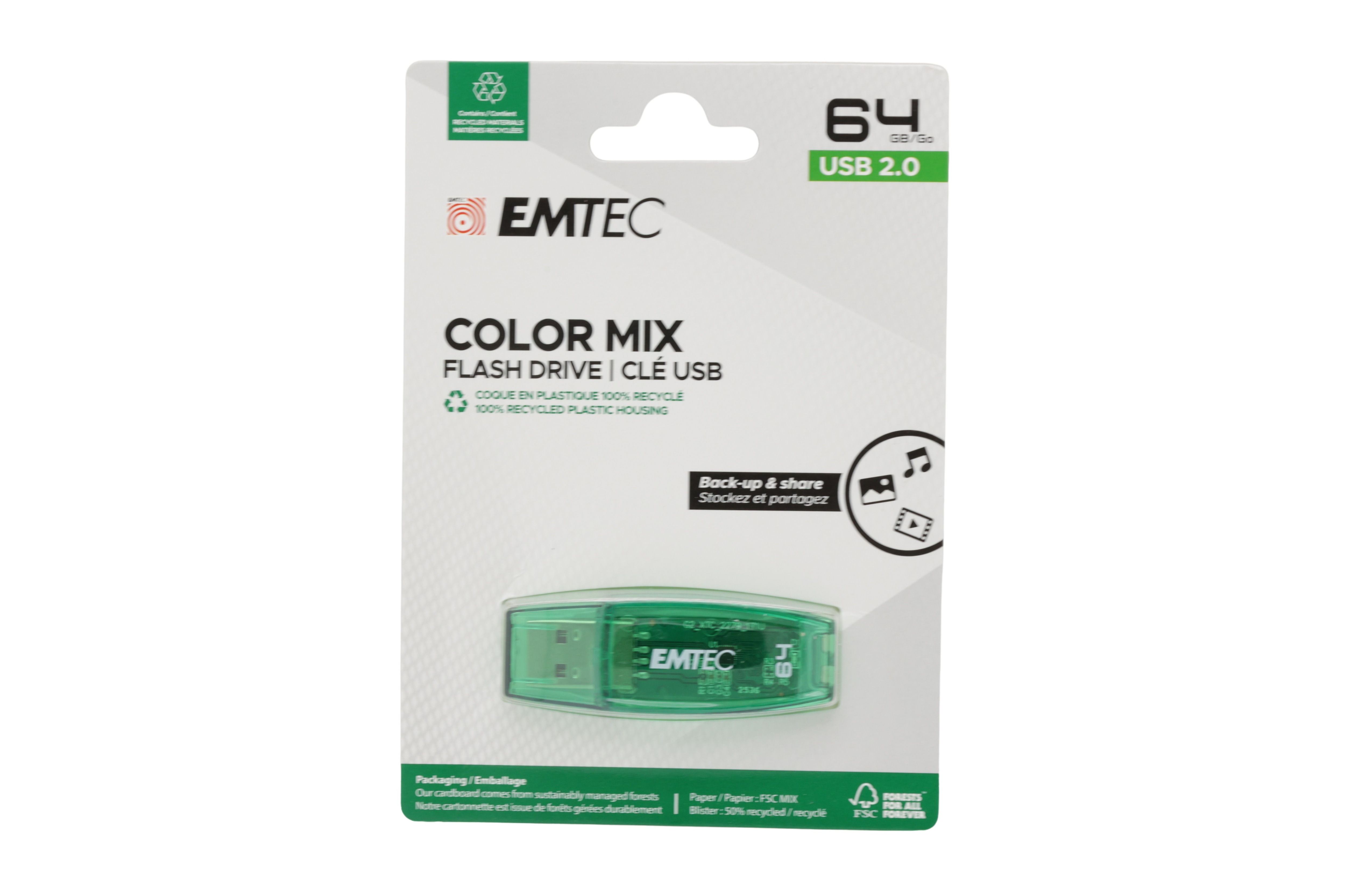 Emtec USB 2.0 C410 USB-minne 64 GB