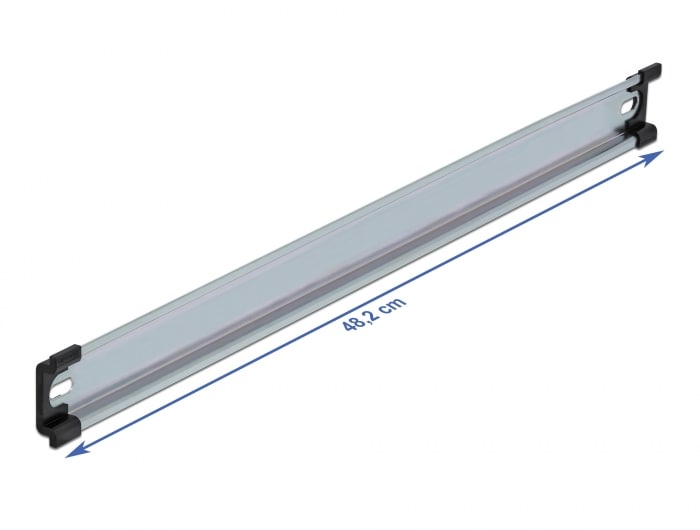 Delock DIN-skena 35 x 7,5 mm (19") i stål