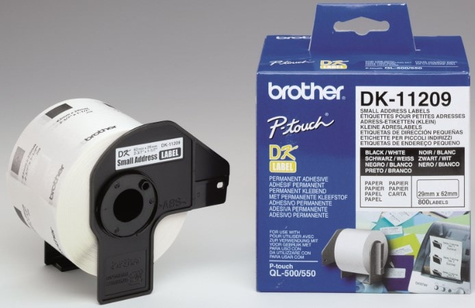Brother DK-11209 adressetiketter 62 x 29 mm (800 st/rulle)