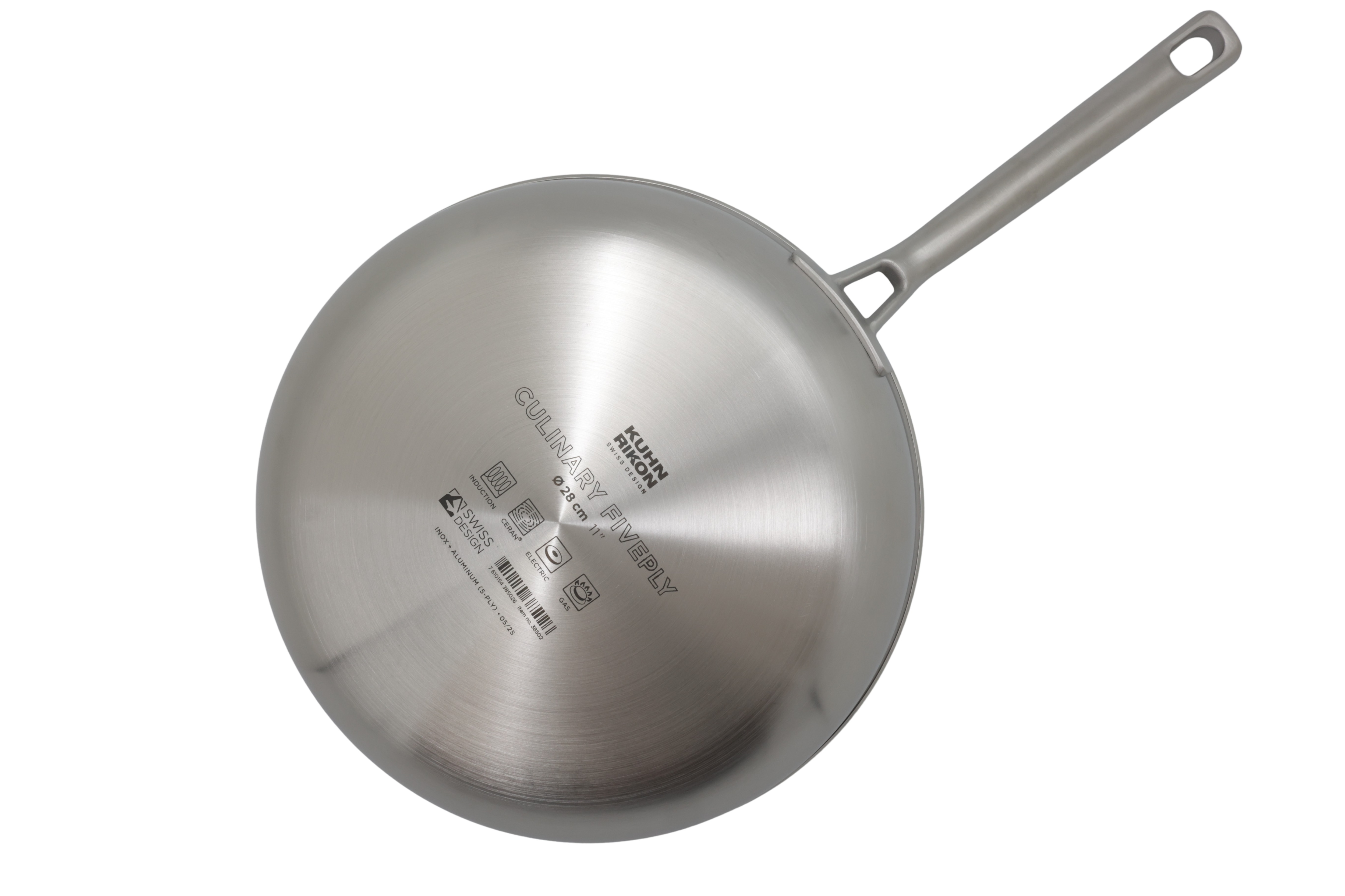 Kuhn Rikon CULINARY FIVEPLY stegepande uden belægning, Ø 28 cm