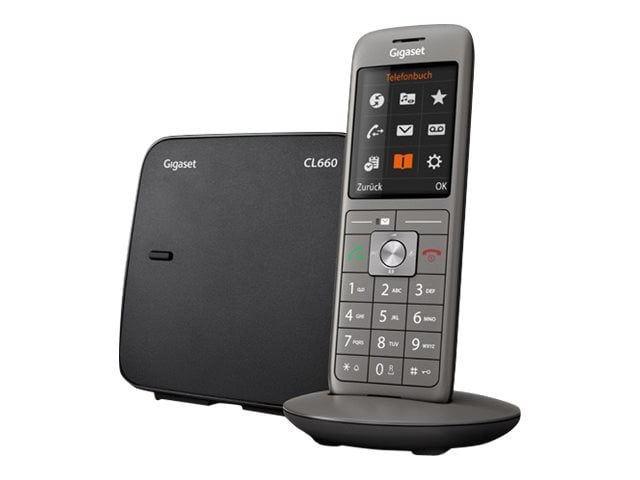 Gigaset CL660 trådlös telefon med separat bas – antracit