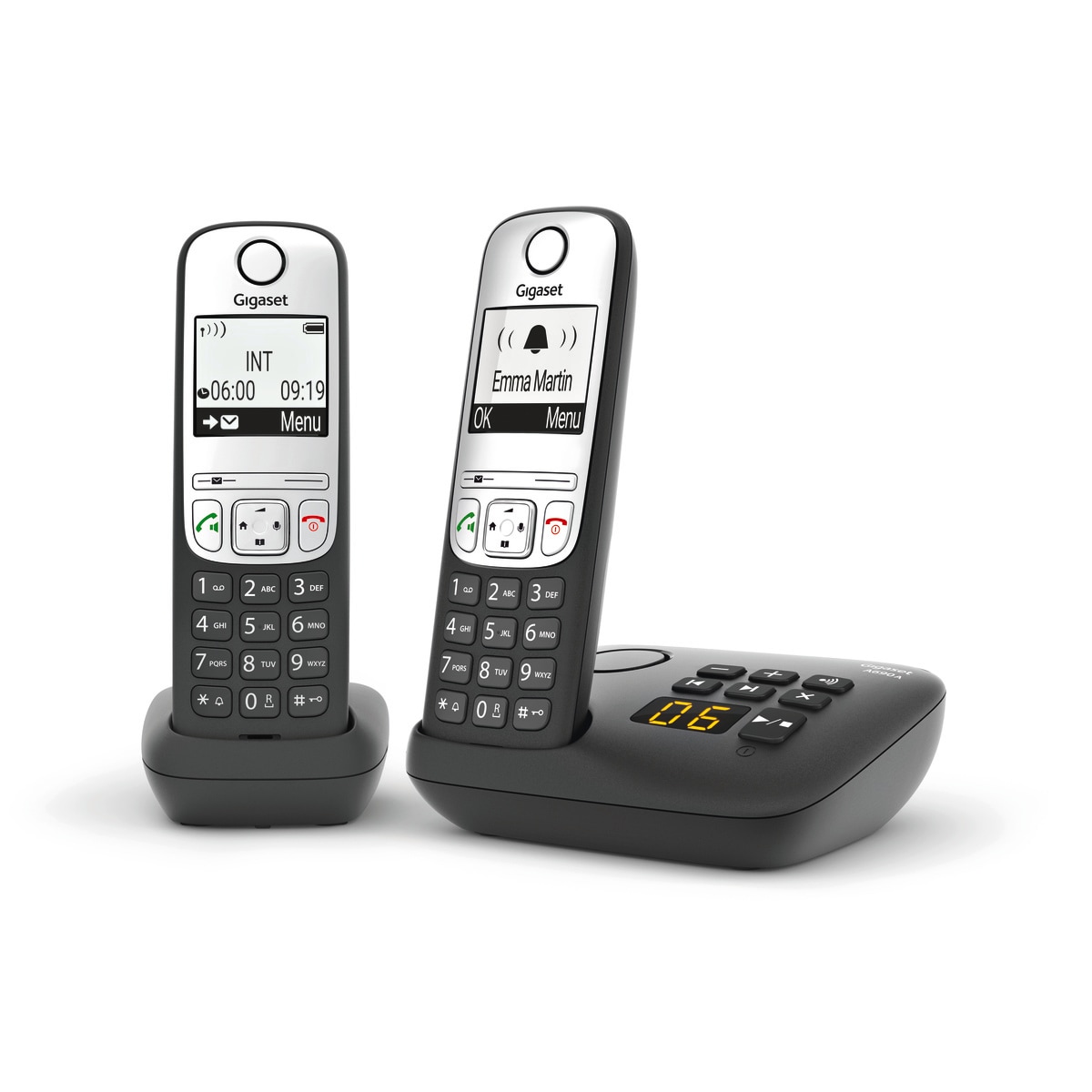 Gigaset A690A Duo trådlös telefon med telefonsvarare