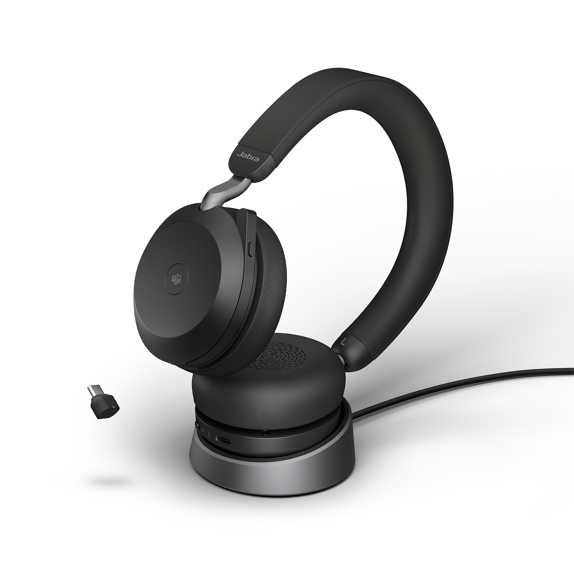 Jabra Evolve2 75 MS Stereo USB-C med laddstation