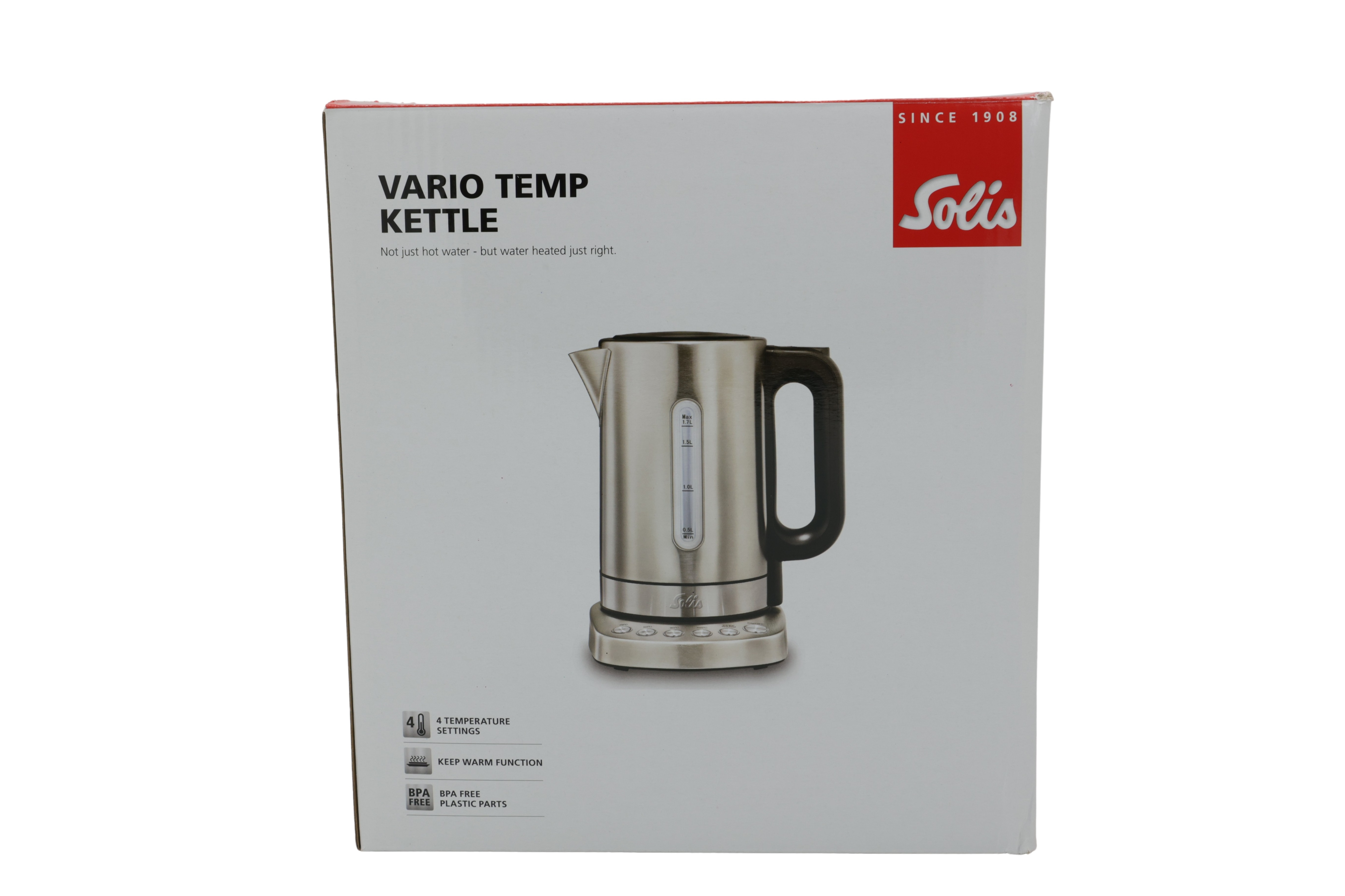 SOLIS Vario Temp Kettle elkedel med temperaturvalg