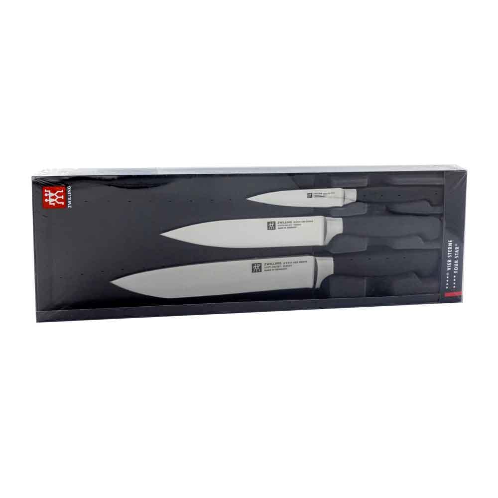 ZWILLING 35048-000-0 Knivset, 3 delar – späck-/garnityrkniv, köttkniv och kockkniv
