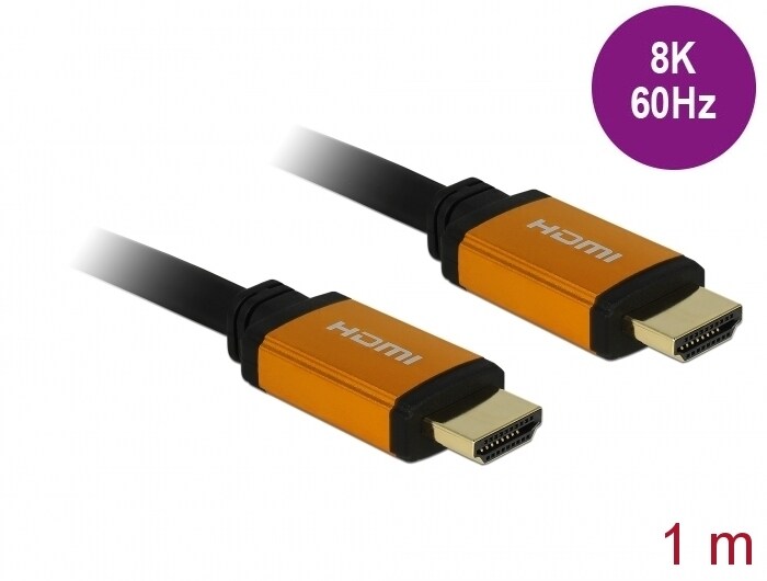 Delock Ultra High Speed HDMI-kabel 48 Gbps 8K 60 Hz 1 m