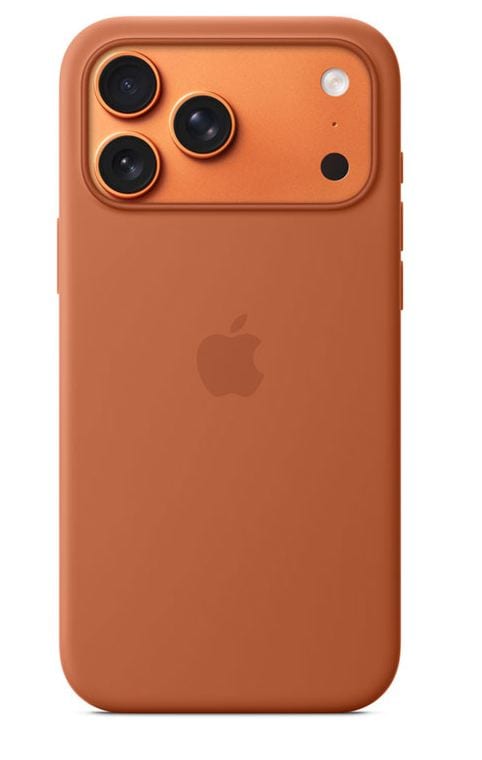 Apple iPhone 17 Pro Max Silikonfodral med MagSafe (terracotta)