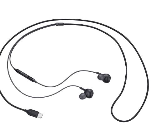 Samsung EO-IC100BBEG Original AKG In-Ear USB-C-headset – svart (blisterförpackning)