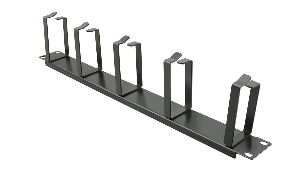 helos 19" Rangierpanel med 5 metallbyglar, 1 HE