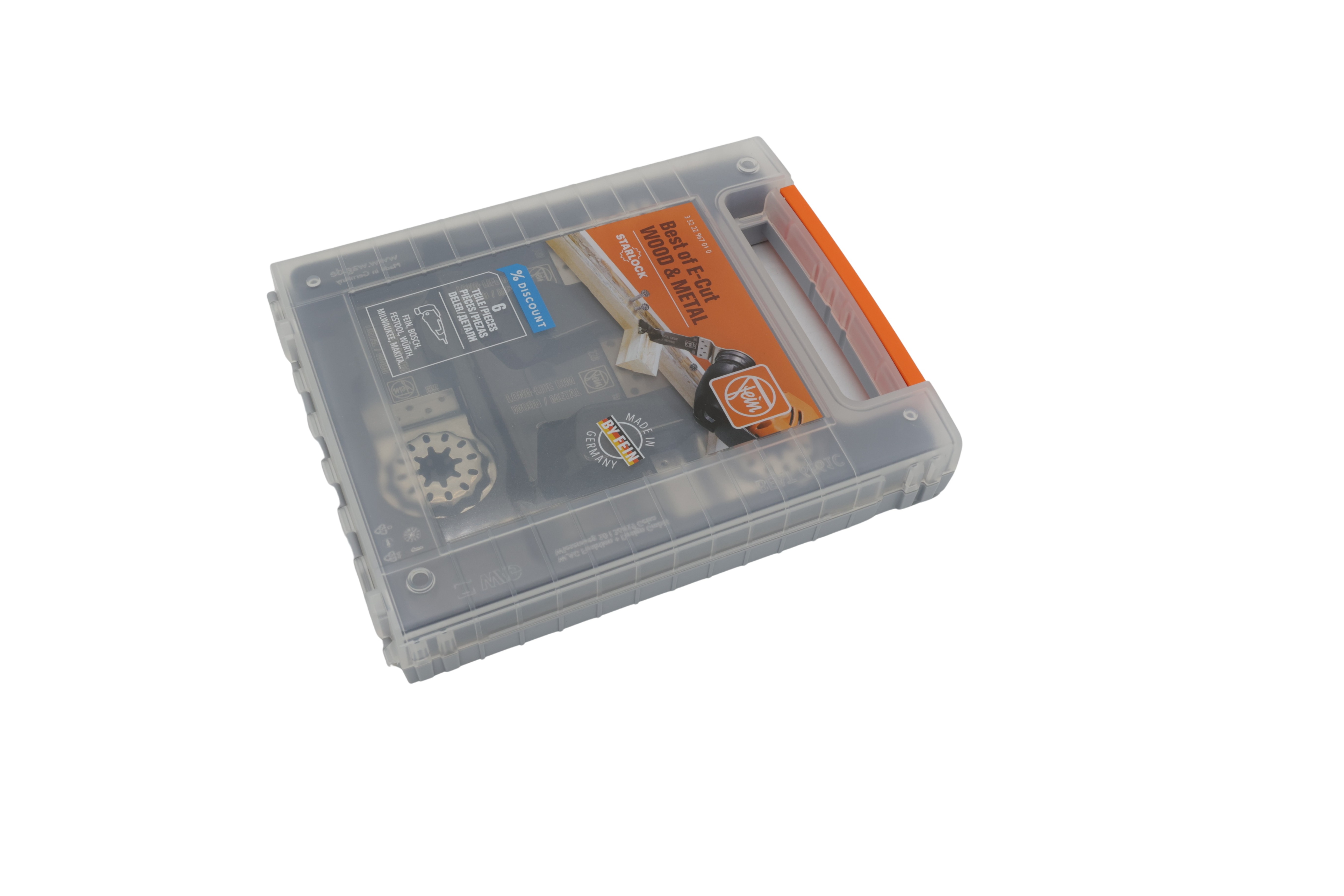 Fein 35222967010 Sägebladsset Best of E-Cut Starlock för trä & metall, 6 delar