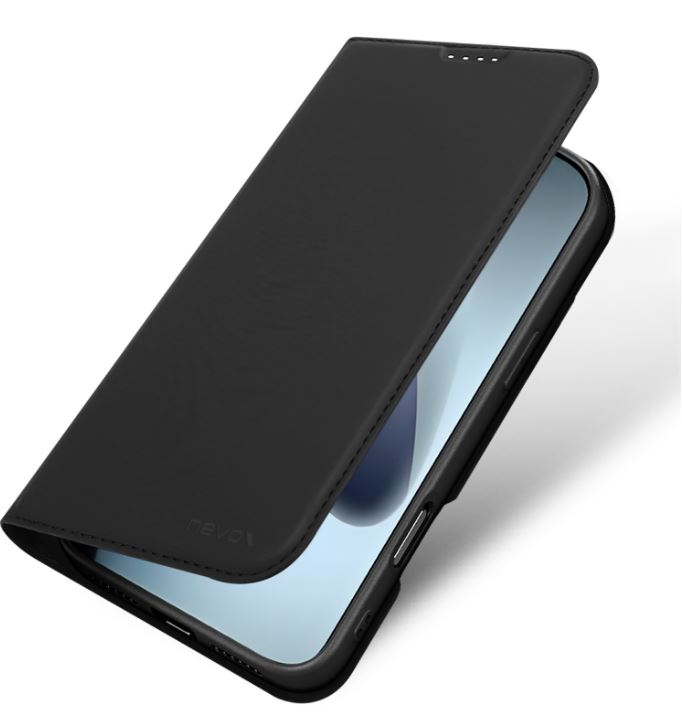 Nevox Vario Series – Booktasche för iPhone 17 Pro Max, svart