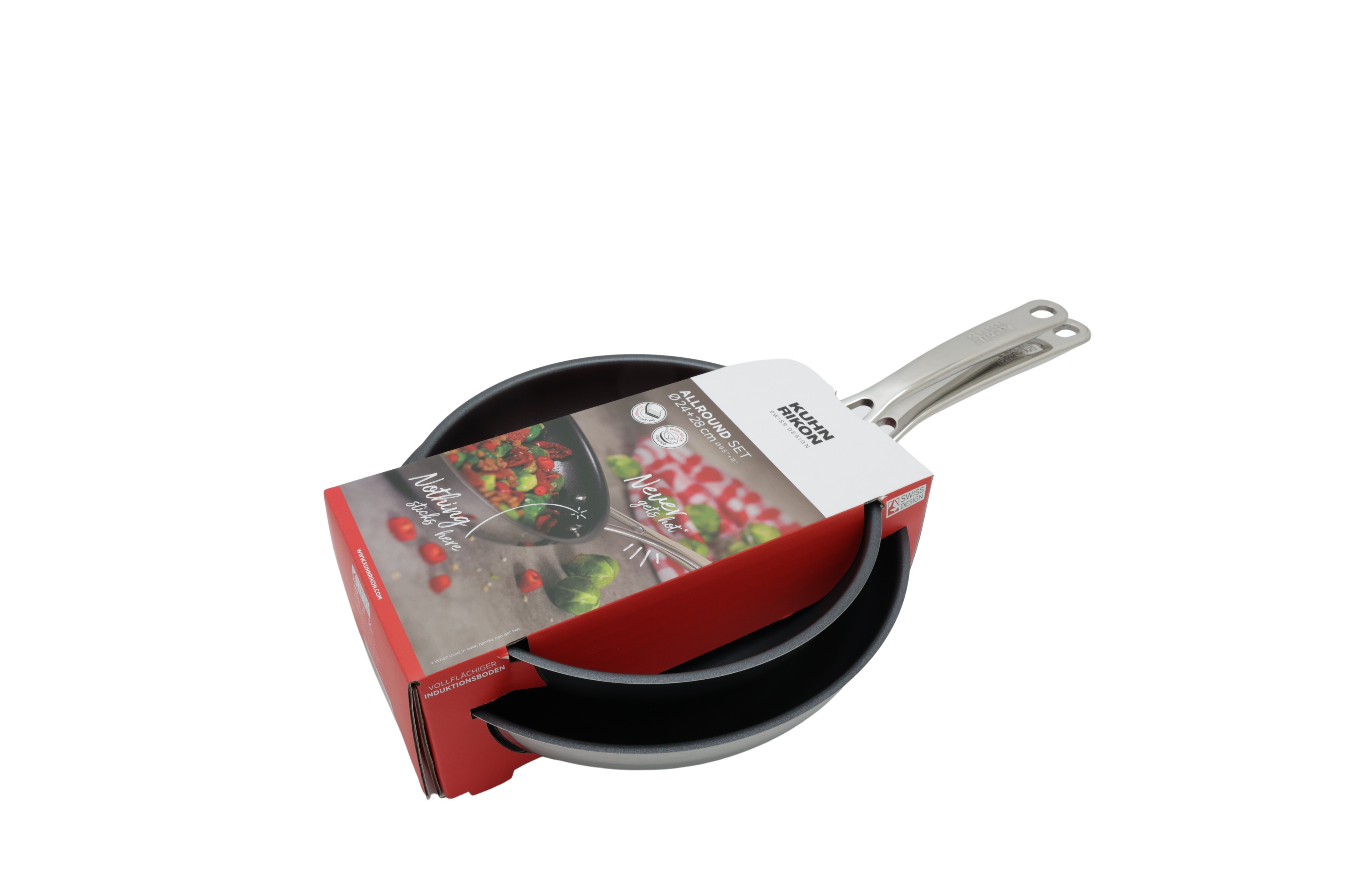 Kuhn Rikon ALLROUND stegepandesæt, Ø 24 og 28 cm