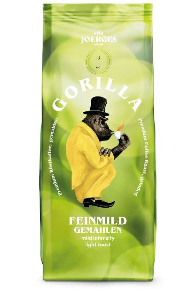 Gorilla kaffe Feinmild, malet 500 g