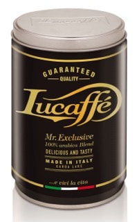 Lucaffè MR. EXCLUSIVE 100% Arabica kaffe 250 g, malet (burk)