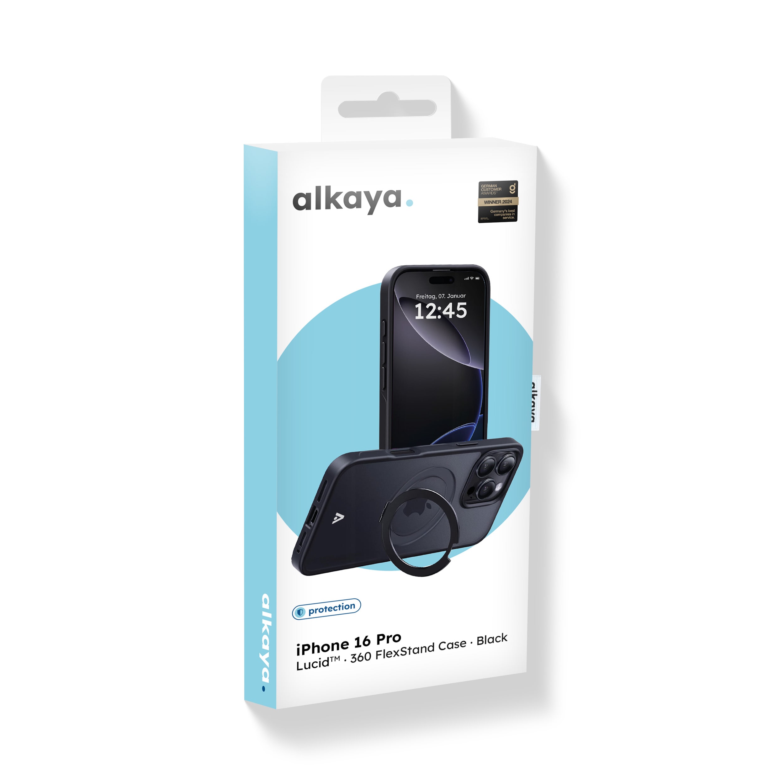 alkaya Lucid 360 FlexStand Case med MagSafe för iPhone 16 Pro