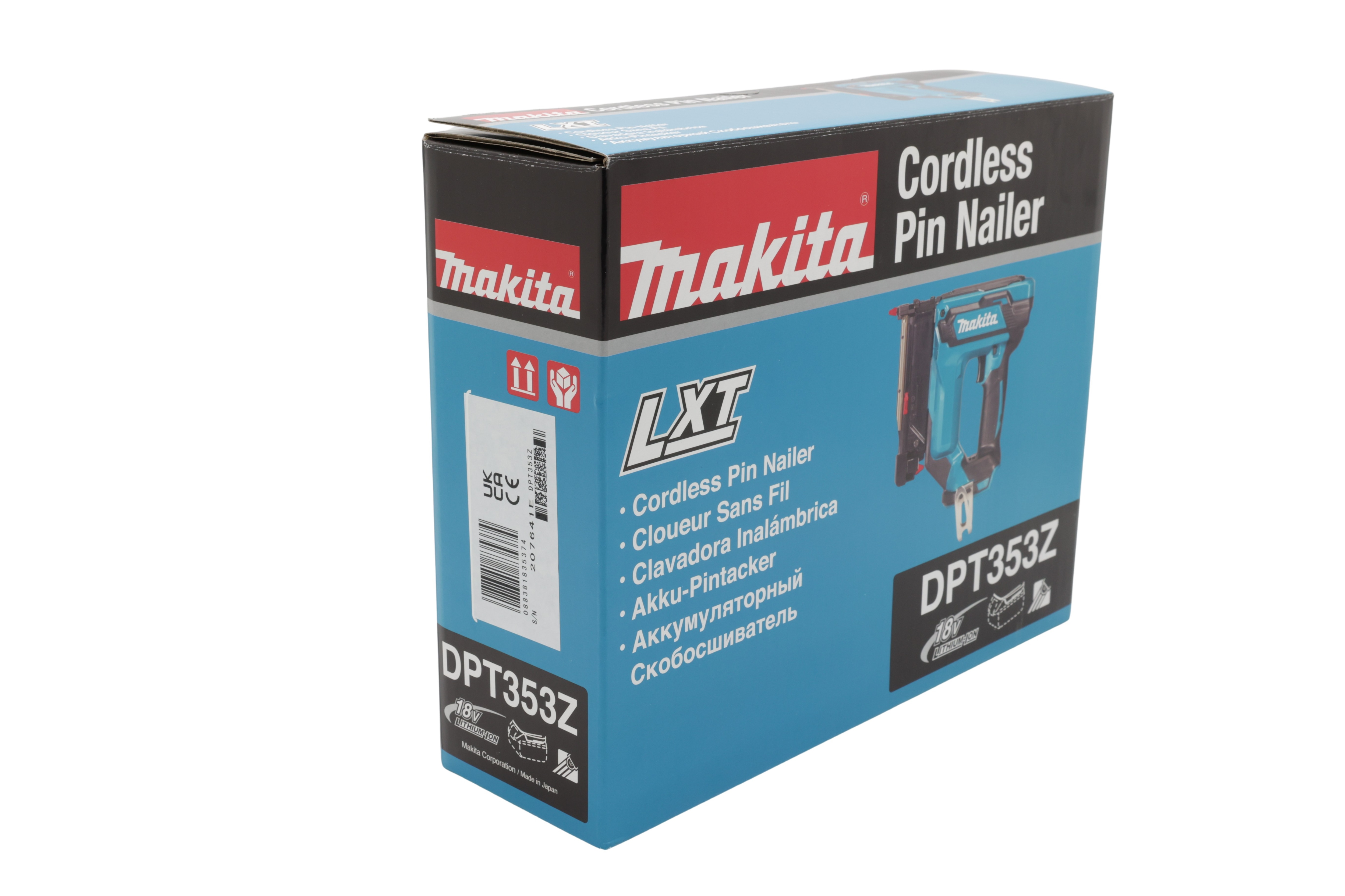 Makita LXT DPT353 – spikpistol – sladdlös – utan batteri