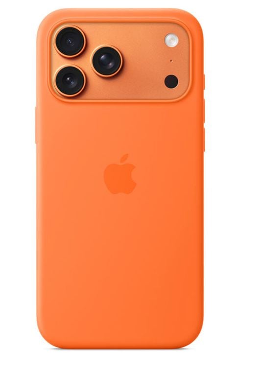 Apple iPhone 17 Pro Max Silikonfodral med MagSafe (orange)