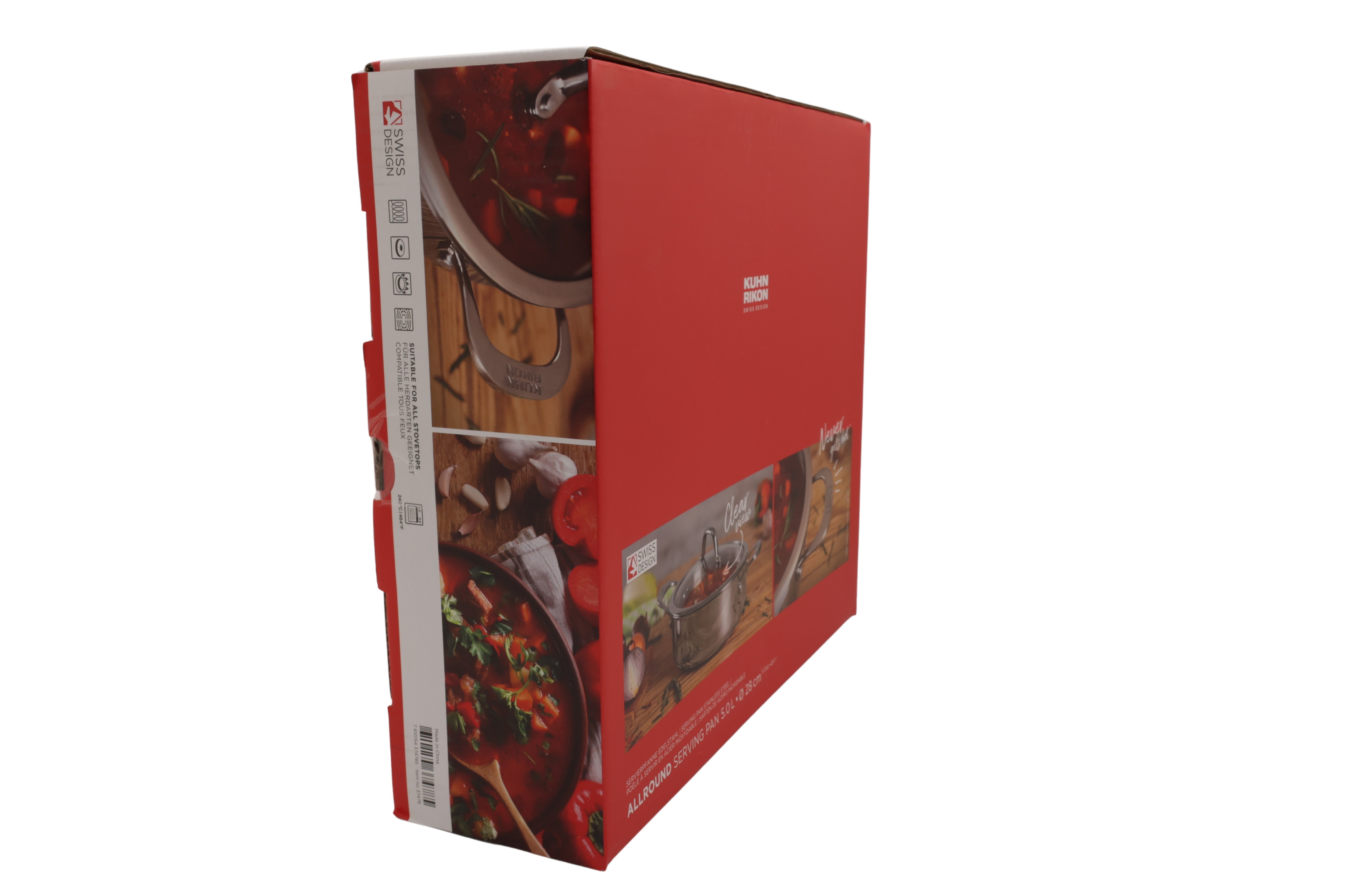 Kuhn Rikon ALLROUND serveringspande, ubelagt, 5,0 l, Ø 28 cm