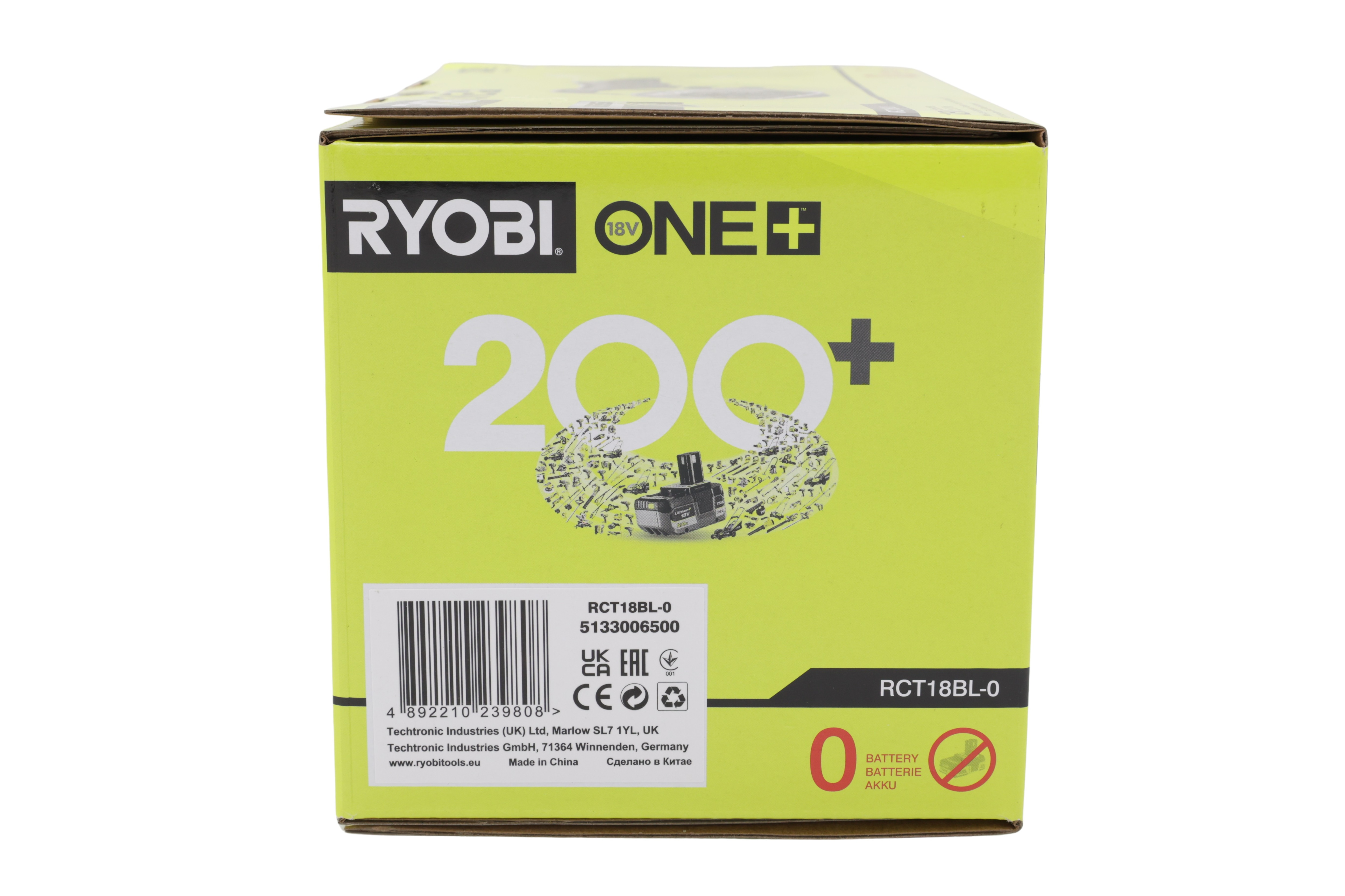 Ryobi 18V ONE+ borstlös batteridriven kapsåg RCT18BL-0, kompakt
