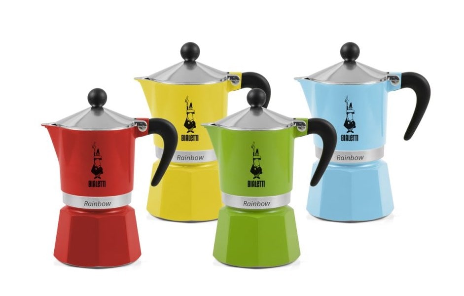 Bialetti Espressokokare Rainbow 6 koppar ljusblå