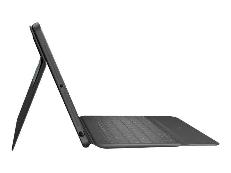Logitech Rugged Folio tangentbordscase för iPad 10,2" (7:e, 8:e och 9:e gen) – grafit