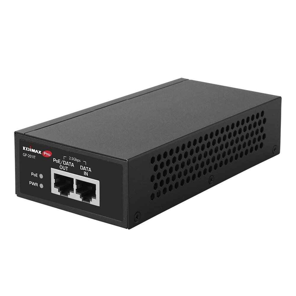 Edimax 2,5 Gigabit PoE-injektor, IEEE 802.3at PoE-standard (30 W)