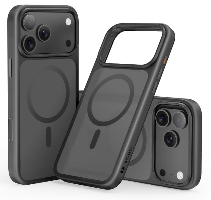 Nevox StyleShell Invisio skal för iPhone 17 Pro med MagSafe (svart)