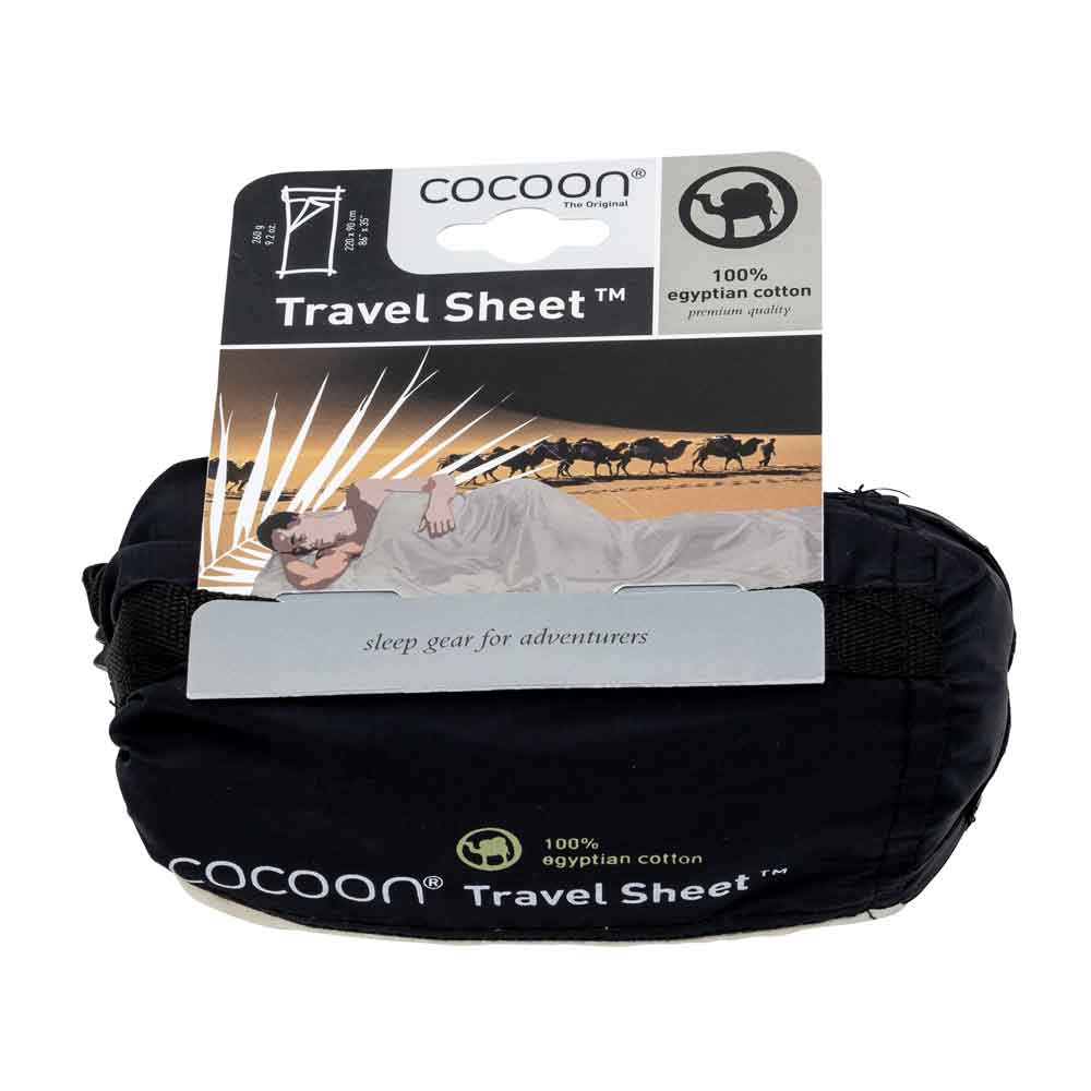 Cocoon lätt resesovsäck, rektangulär, 220 x 90 cm, 100 % bomull