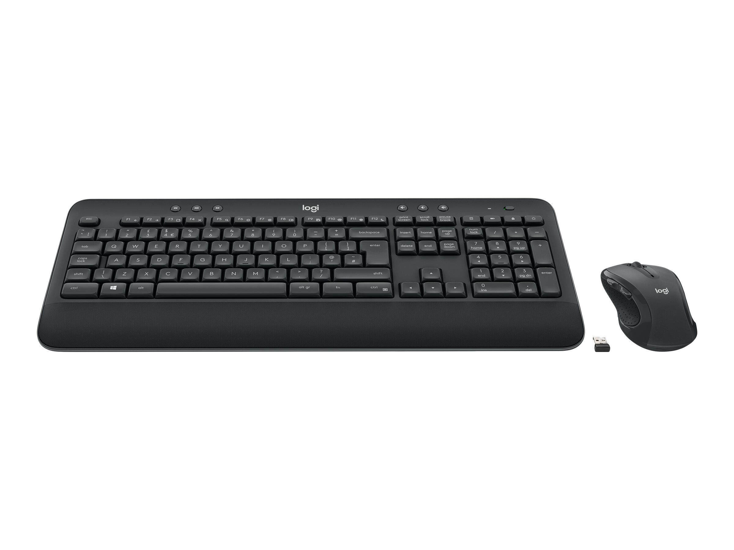 Logitech MK545 Advanced Set – trådlöst tangentbord och mus (DE), svart