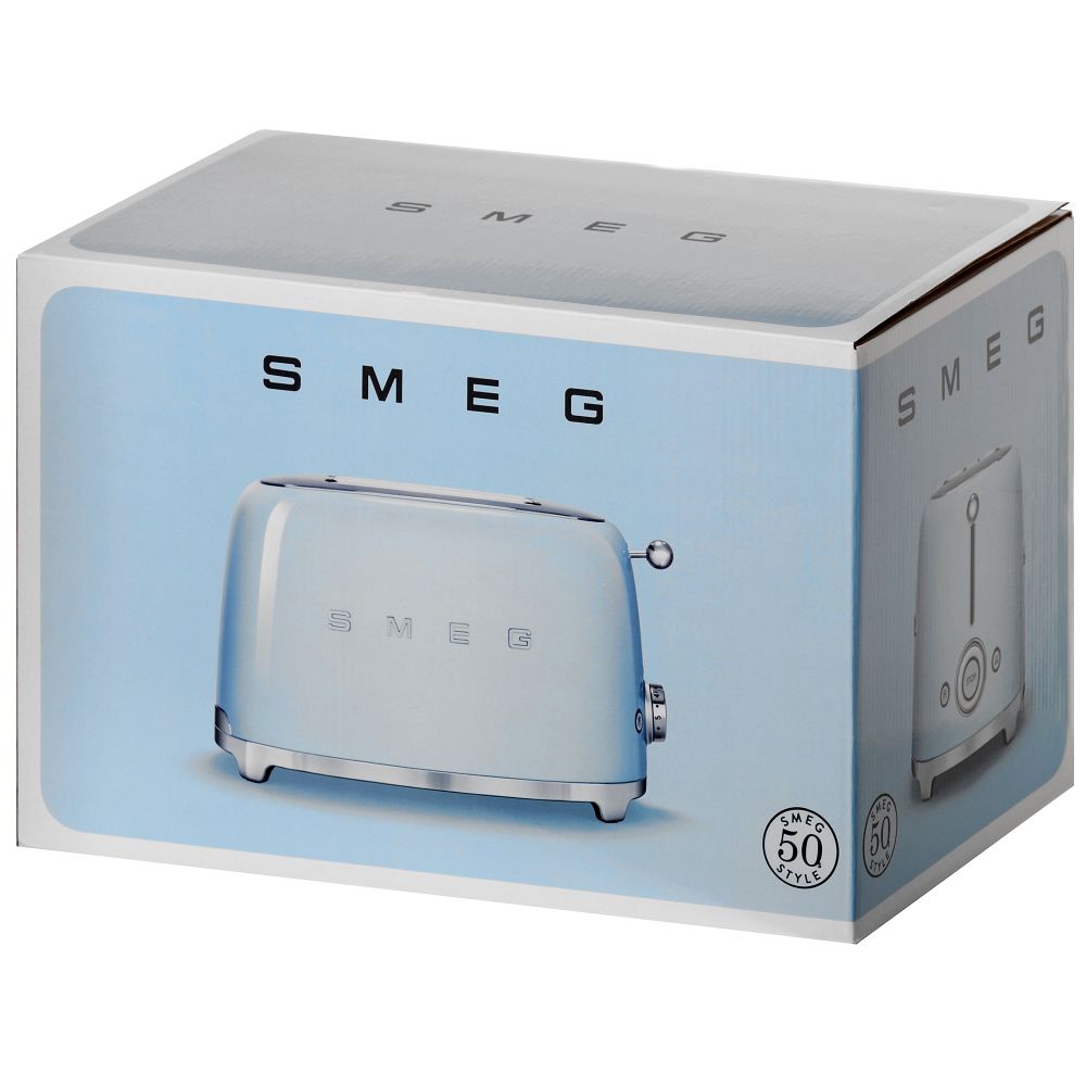 Smeg TSF01BLEU brödrost för 2 skivor