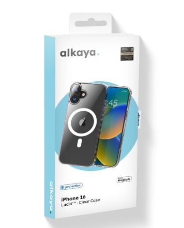 alkaya Lucid MagSafe skyddsfodral för iPhone 16, transparent