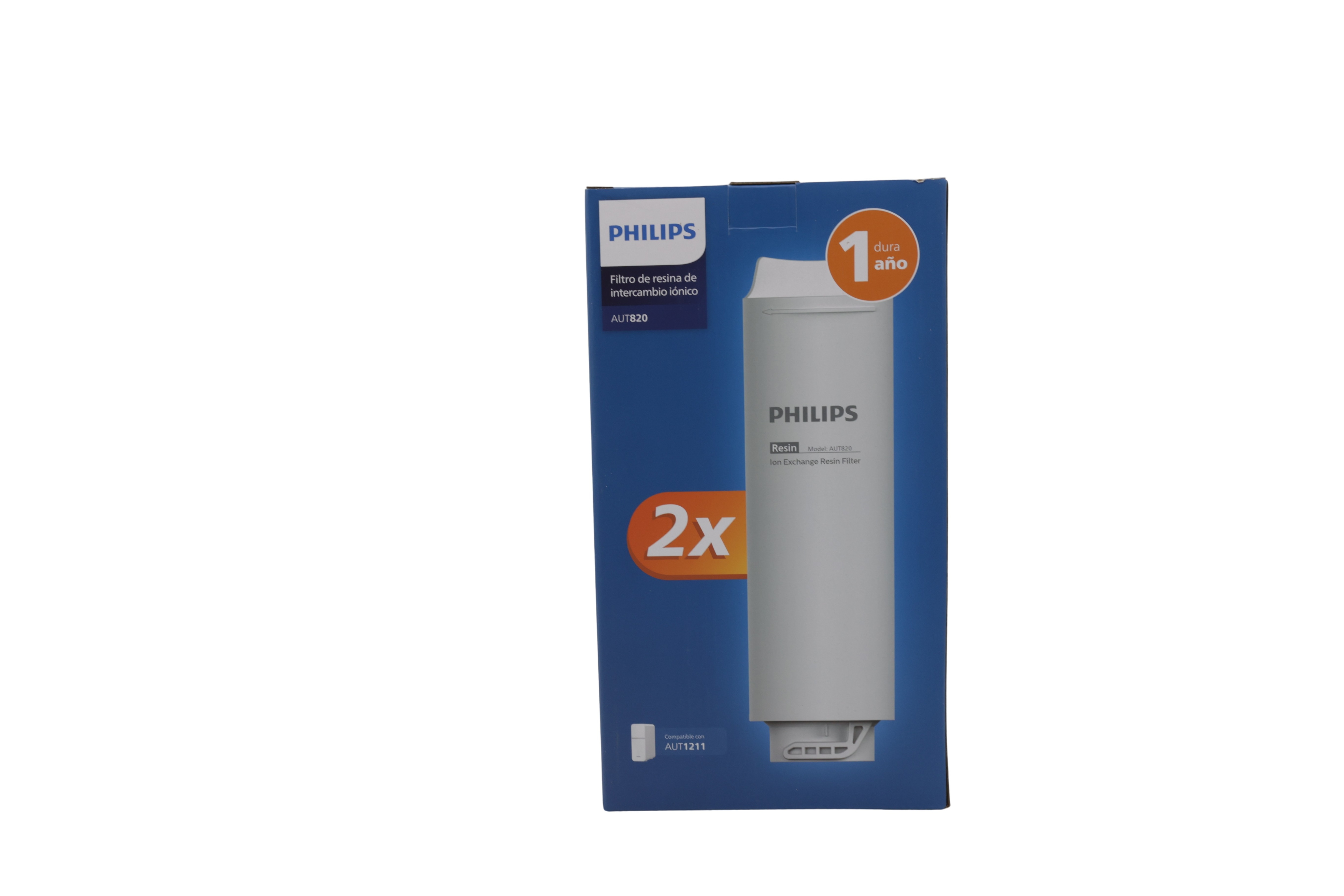 Philips AUT820/10 ersättningsfilter i harts, 2-pack för AUT1211