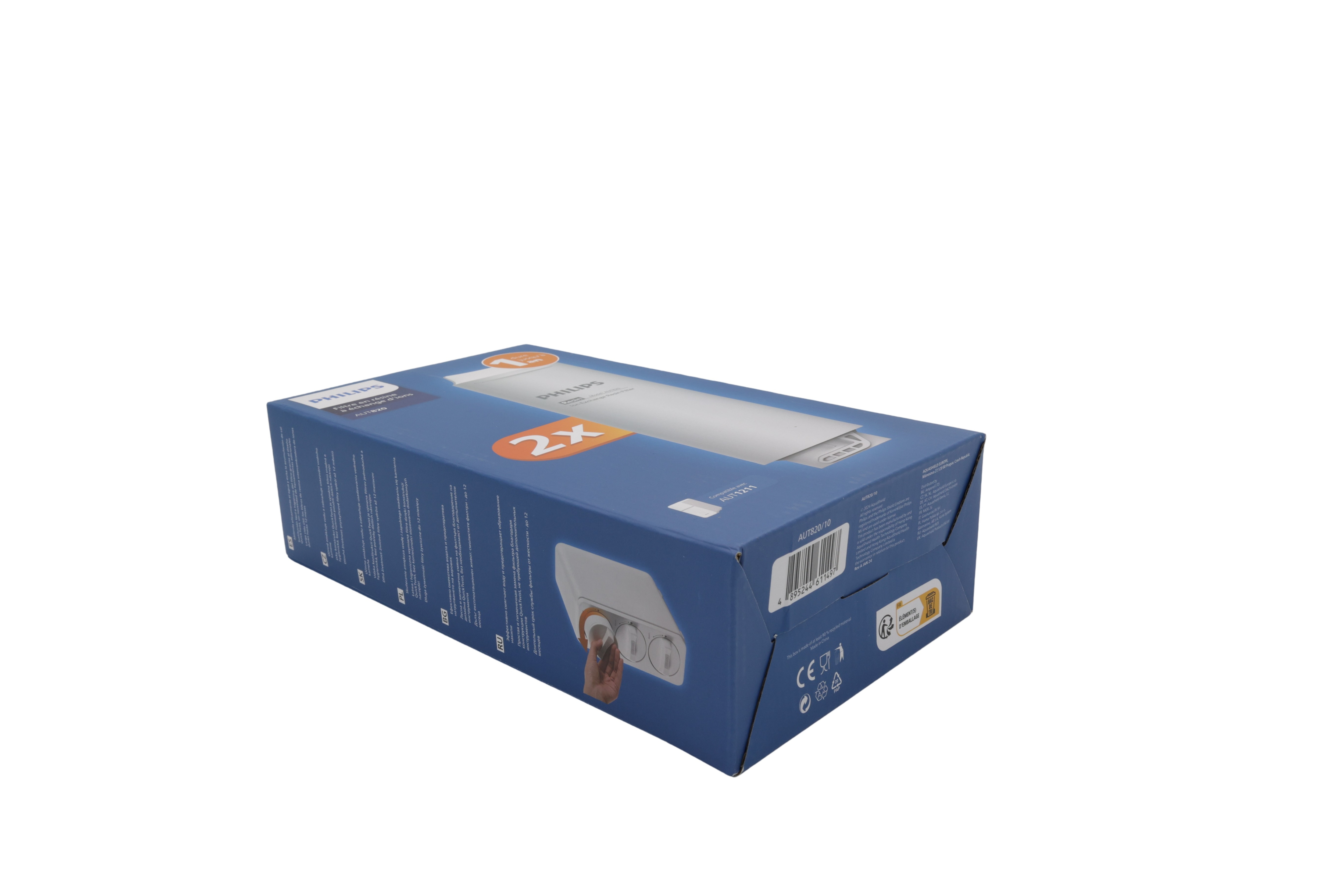 Philips AUT820/10 ersättningsfilter i harts, 2-pack för AUT1211
