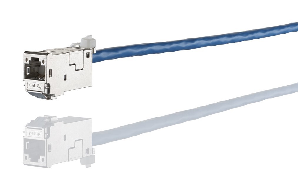 METZ CONNECT E-DAT-modul Cat.6A 8(8) RJ45-uttag, T568A