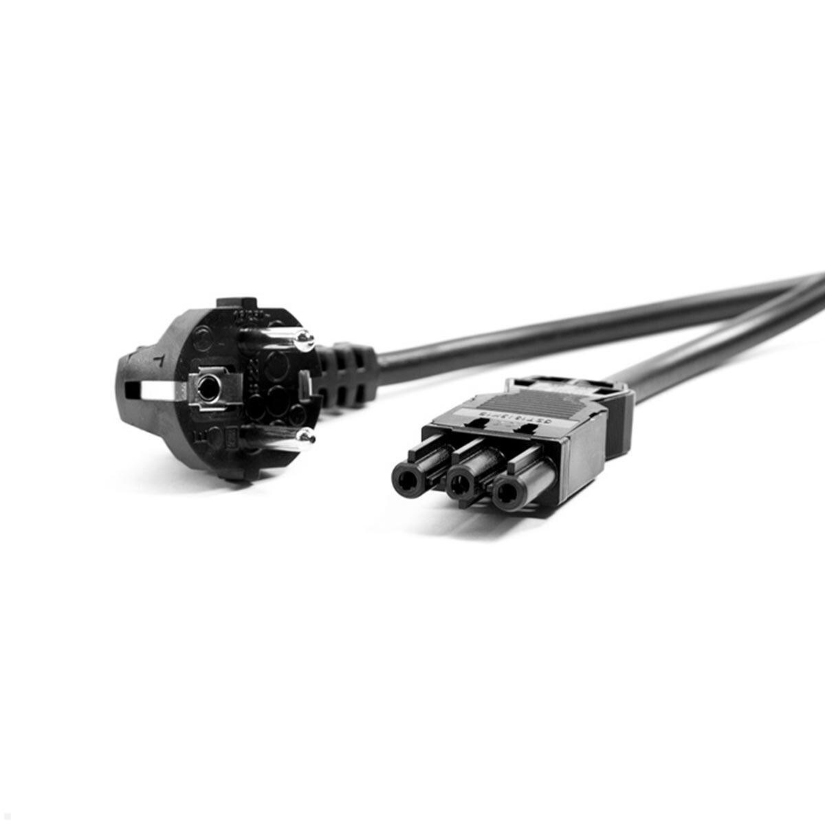 Bachmann apparatkabel med skyddsjord till GST18/3, 2,0 m, svart