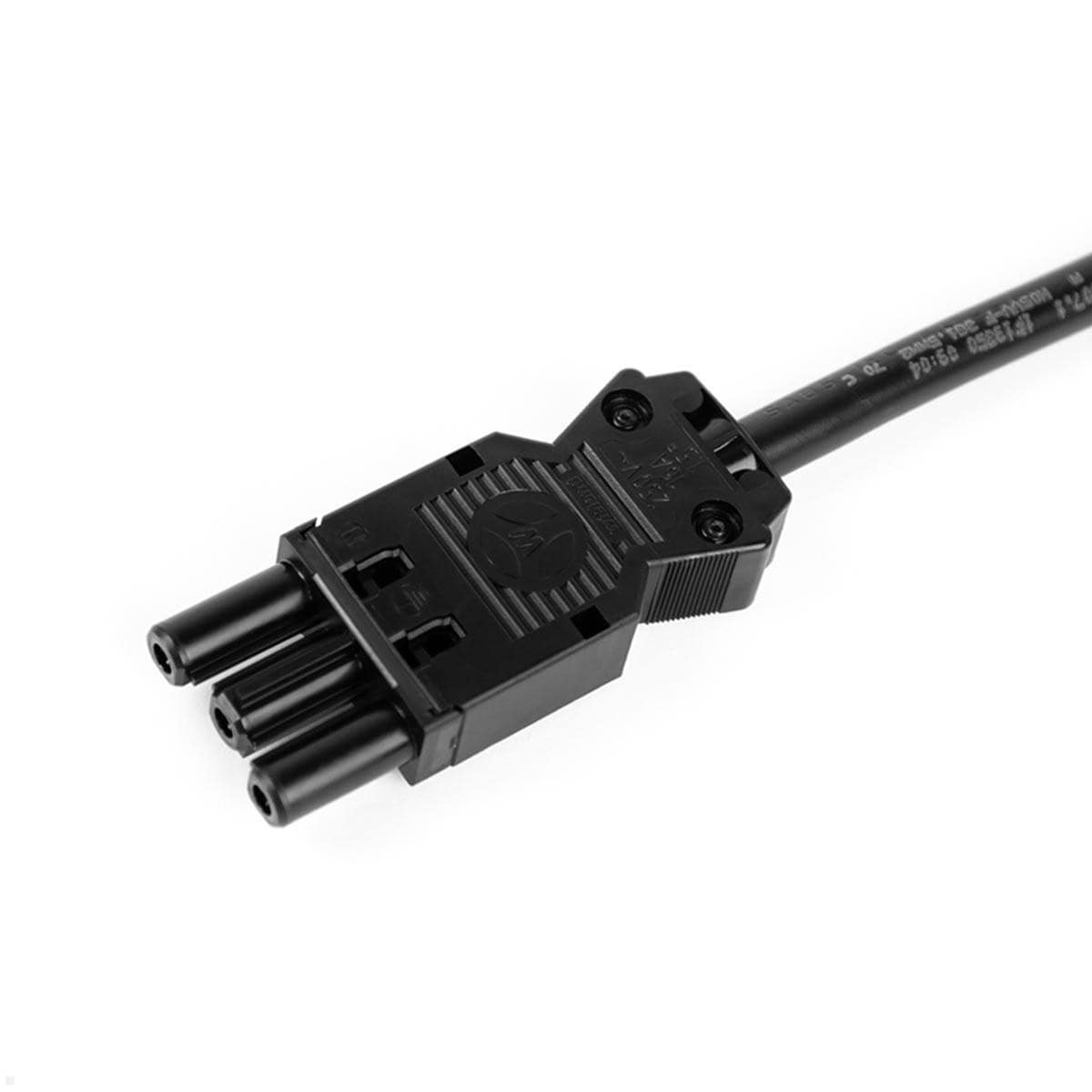 Bachmann apparatkabel med skyddsjord till GST18/3, 2,0 m, svart