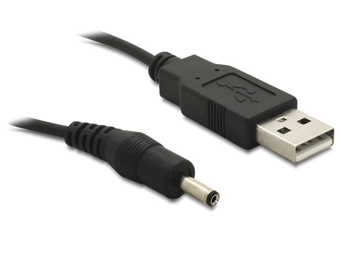 Delock USB-strömkabel USB Typ-A till DC 3,5 x 1,35 mm hane 1,5 m